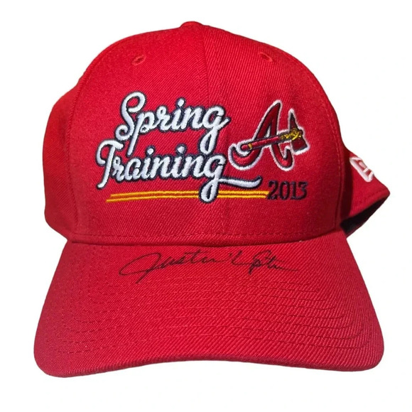 NWT Atlanta Braves Spring Training 2013 Justin Upton Autographed Hat - Picture 1 of 9